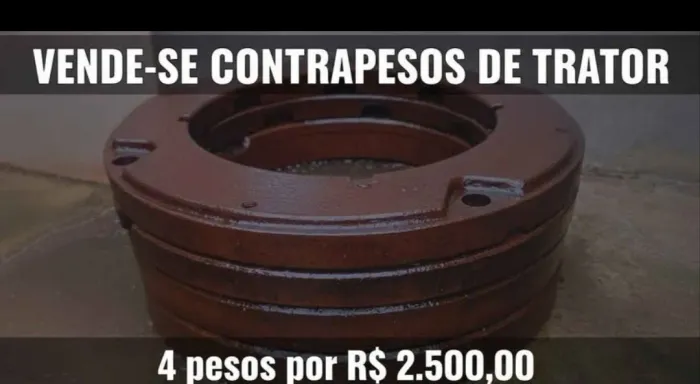 Pesos roda trator MF 