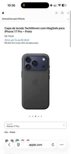 Capa 17 pro max