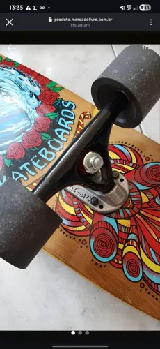 Skate Cruiser Longboard Riviera Shape Bambu Truck Paris