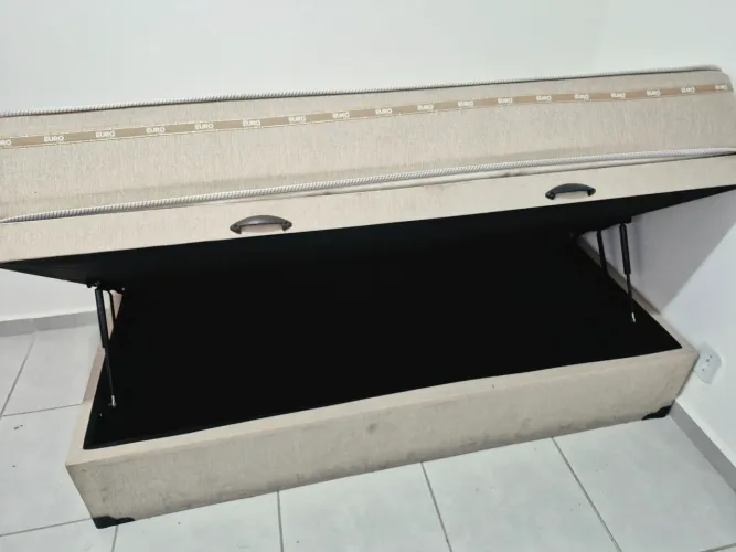 Cama Solteiro Box + Baú