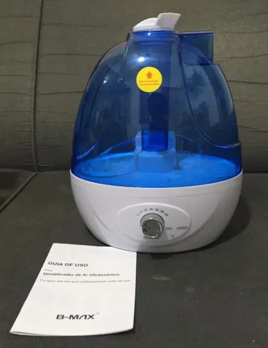 Umidificador de Ambiente B-Max Ultrassônico de 2,5 Litros Azul BM-U05 NOVO
