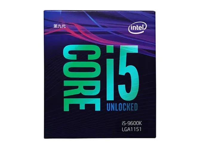 Processador Intel® Core? i5-9600K<br>Cache de 9M, até 4,60 GHz