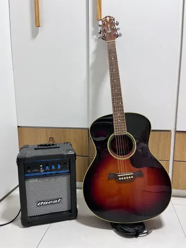 Violão Crafter Eletroacústico Tampo Maciço Made In Korea