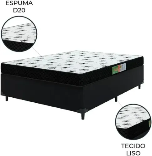 Conjunto Base com Colchão D20 Casal