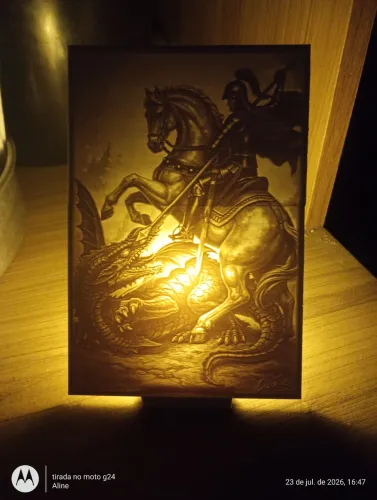 Lithophane iluminada 