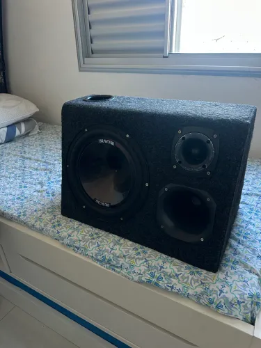 Caixa Trio ( Subwoofer + Corneta + Tweeter )