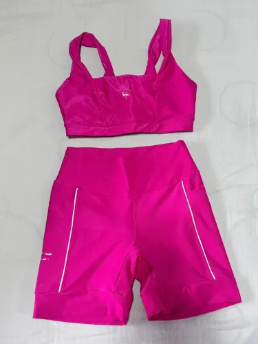 Look de Corrida Rosa da Leflu Tamanho P