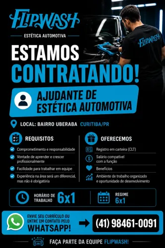 Ajudante de estética automotiva