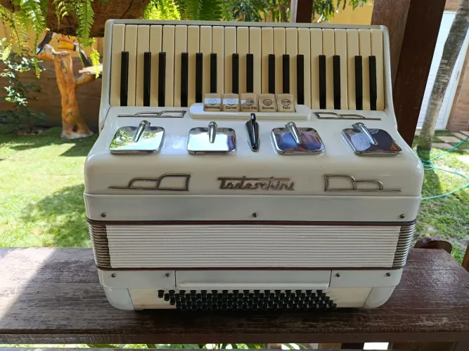 ACORDEON TODESCHINI 80 BAIXOS LINSA DEMAIS SELO ORIGINAL