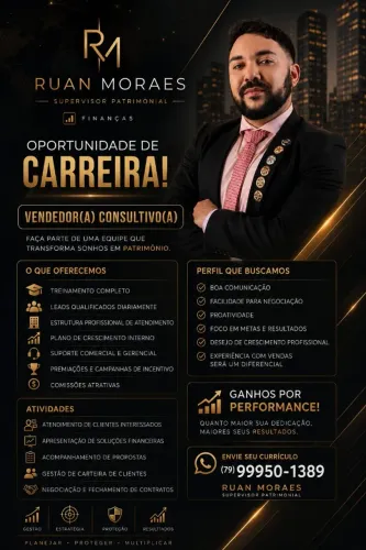VENDEDOR SEM EXPERIÊNCIA