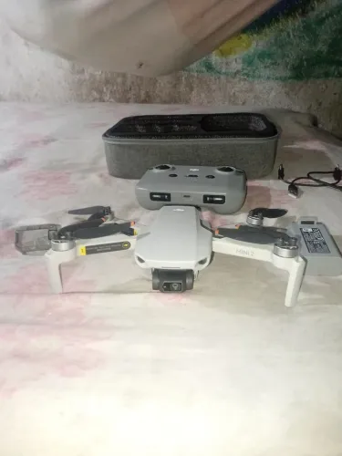 Drone dji mini 2× beg de transporte grava em 4k