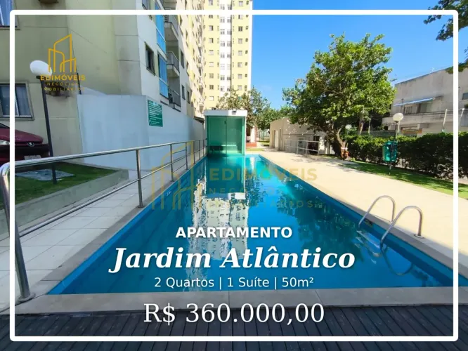 Incrível Apartamento no Jardim Atlântico Quintal Privativo e Lazer Completo