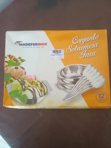 Conjunto Sobremesa Inox (12 peças)