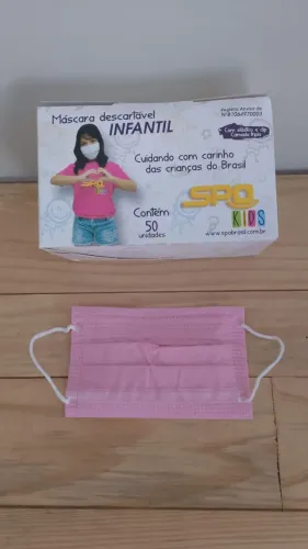 Máscara infantil descartável