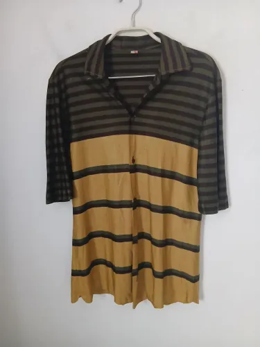 CAMISA VINTAGE ANOS 90 RHADALB malha pesada fria acetinada m