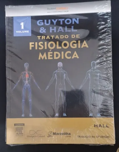 Livro lacrado: Guyton & Hall - Tratado de Fisiologia Médica VOL. 1, 2 e 3 | 12° Edição 