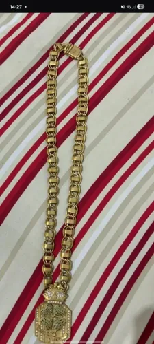 Corda de moeda antiga de 10 a 15 mm com o pingente