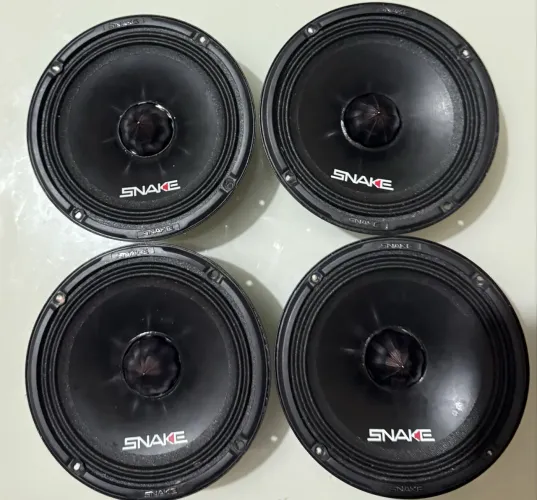 Kit 4 Alto Falantes Snake 6'' Esv-320 320w Rms 4 Ohms Cor Preto