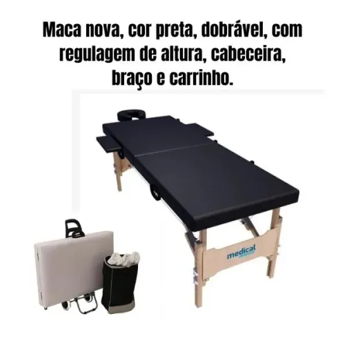 Maca Portátil para esteticista, massoterapeuta