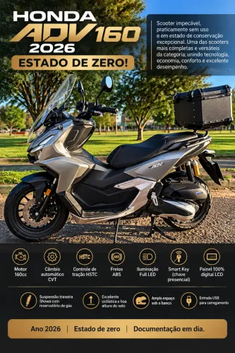 Honda ADV 160 2026 - estado de zero!