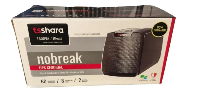 Nobreak TS Shara xpro 1800va Senoidal Bivolt entrada e saída, novo lacrdao