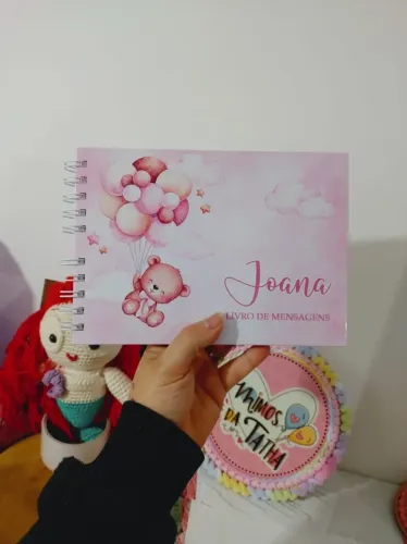 Caderno de Mensagens Personalizado - Joana