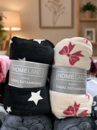 Promoção Manta Casal Estampada
