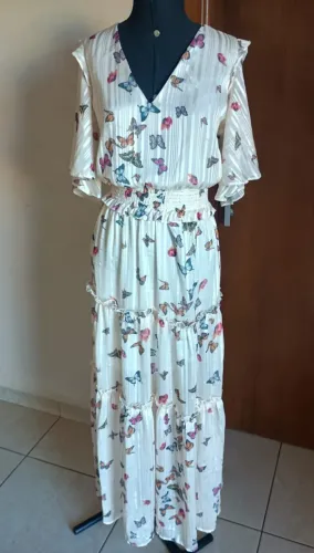 Vestido off white longo (Lalibela)