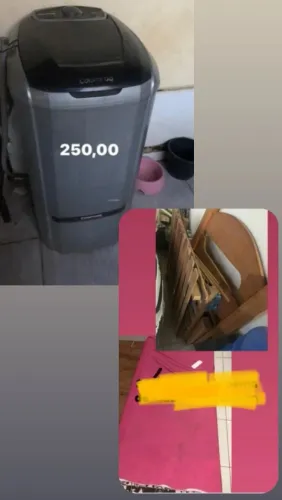 Tanquinho e colchão solteiro