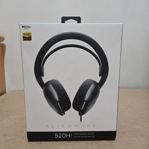 Headset Gamer Alienware AW520H com Fio, Dolby Atmos Áudio Espacial,
