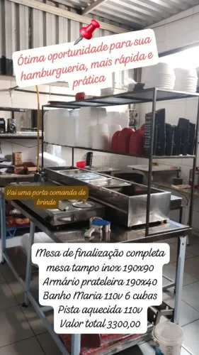 Mesa de produção completa
