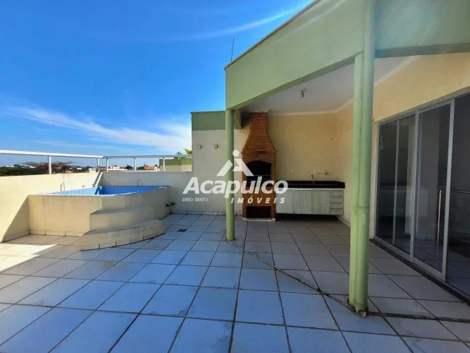 Cobertura duplex para alugar com 03 quartos, sendo 01 suíte, no Residencial Paraíso no Jar