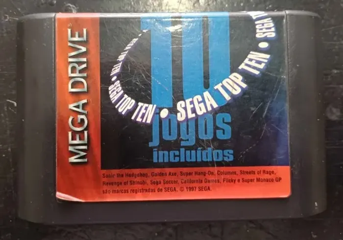Sega Top Ten 10 Jogos - Mega Drive