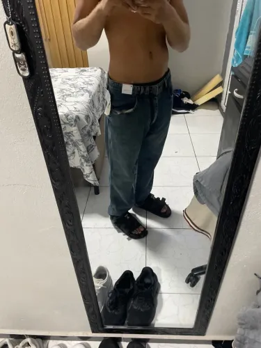 Calça reta vintage