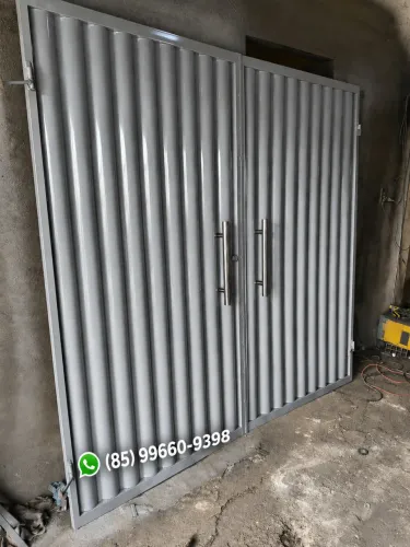 Portão aço galvanizado 1.400