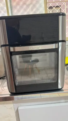 Air Friyer mondial 12L-BI Preto e Inox