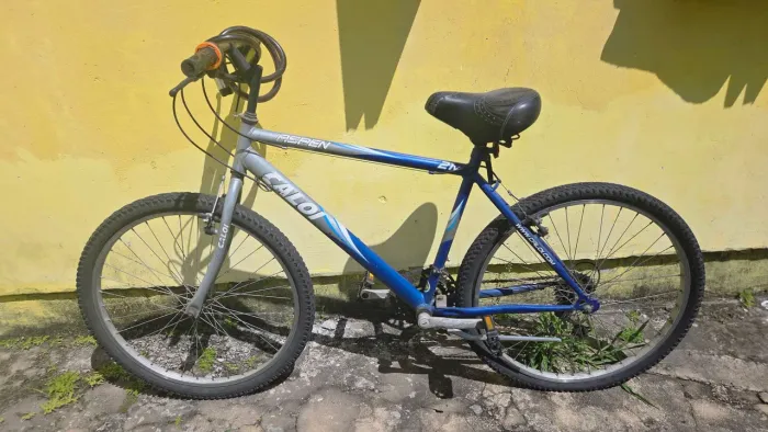170 PRA SAIR HOJE - Bicicleta Caloi Aro 26 Azul - Extremamente confortável de andar!