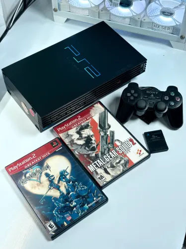 PS2 FAT LACRE SONY + JOGOS ORIGINAIS!