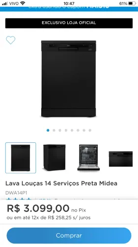 Lava louças 14 serviços MIDEA