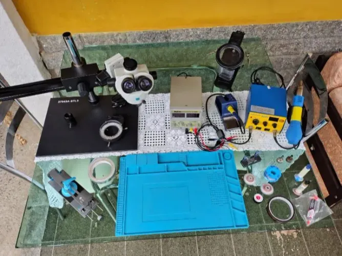 Bancada completa para reparo celular