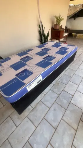 Cama box solteiro com colchão