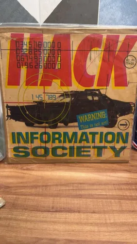 LP HACK INFORMATION SOCIETY ( USADO EXCELENTE ESTADO)