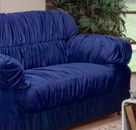 Capa para sofa azul 2 e 3 lugares