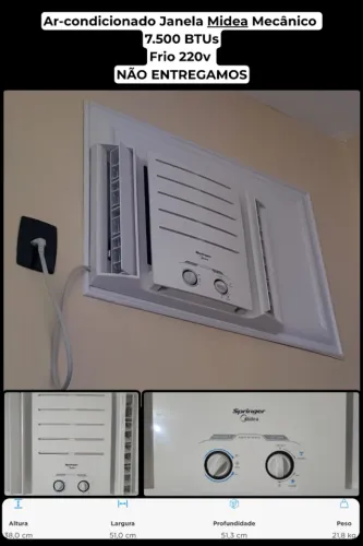 Ar-condicionado Janela Midea 7.500 BTU 220v