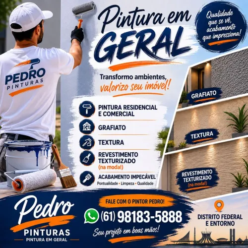 Serviço de pintura residencial e comercial.