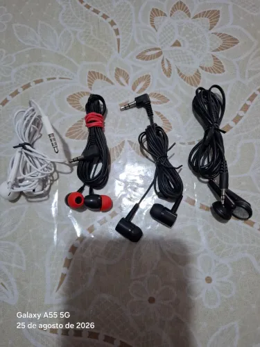 Fones de ouvido plug p2 estéreo 
