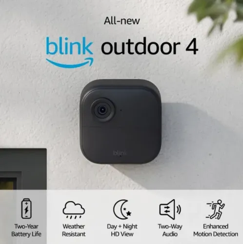 1 Câmera De Segurança Blink Outdoor 4 Full Hd sem fio