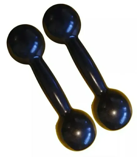 Halteres de 2 kgs de ferro pintados