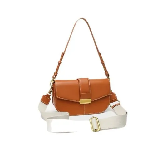 bolsa zara marrom/caramelo com alça extra