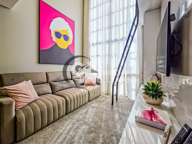 Apartamento mobiliado 85m² com suíte Alto da Glória